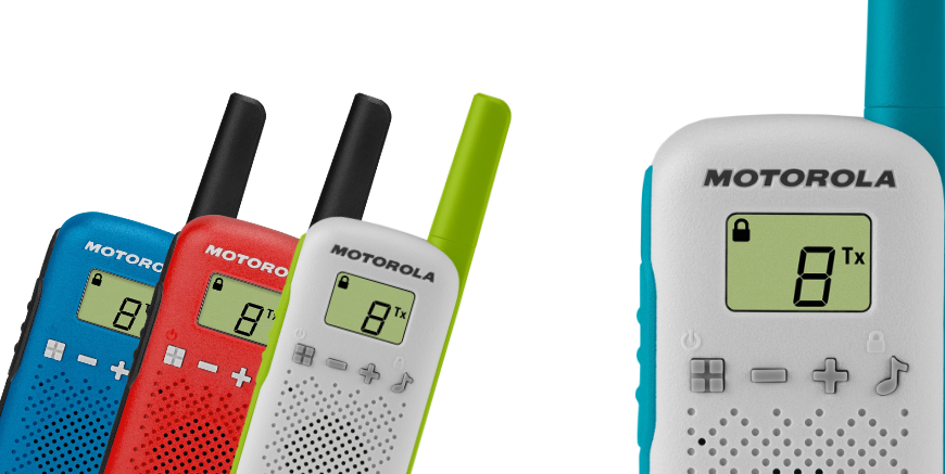 Gekleurde walkie talkies