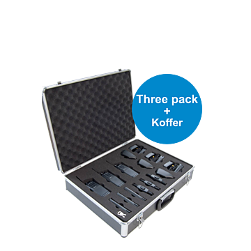 Kenwood TK-3701D vergunningsvrije portofoon Three Pack met Koffer